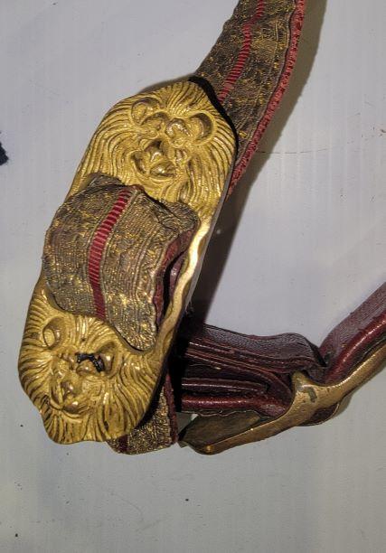 Canadian Militia Sword Slings with Web Belt