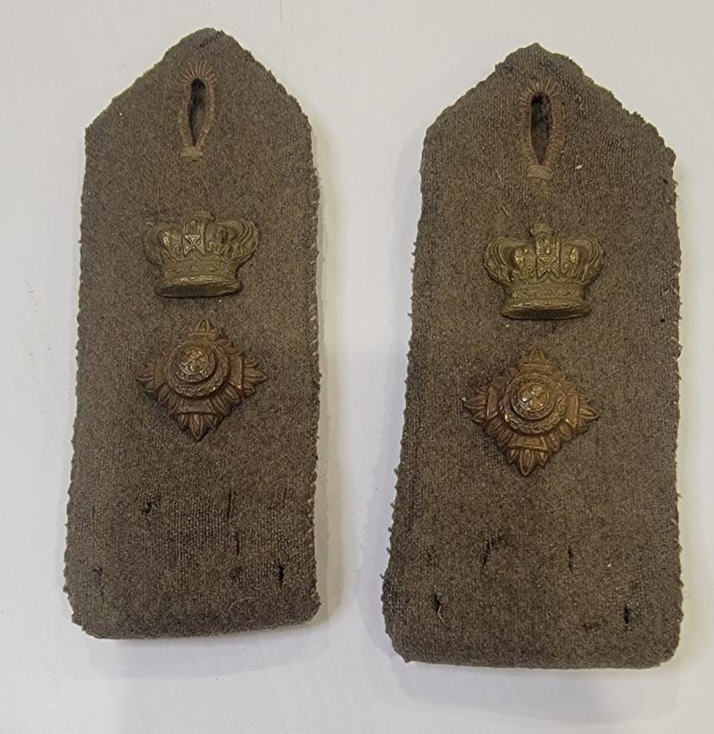 Pair of Officer Rank Slip-ons for the Wool Khaki Tunic