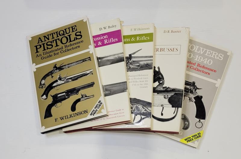 5 Book Lot on the Basics of Collecting Antique Firearms